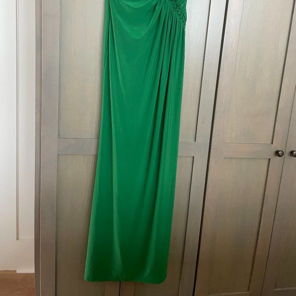 Green Strapless Formal Dress - Picture 5 of 7